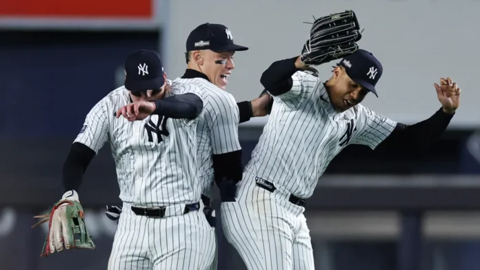 Yankees Outslug Guardians in Thrilling ALCS Game 1 / Patrick Smith/Getty Images