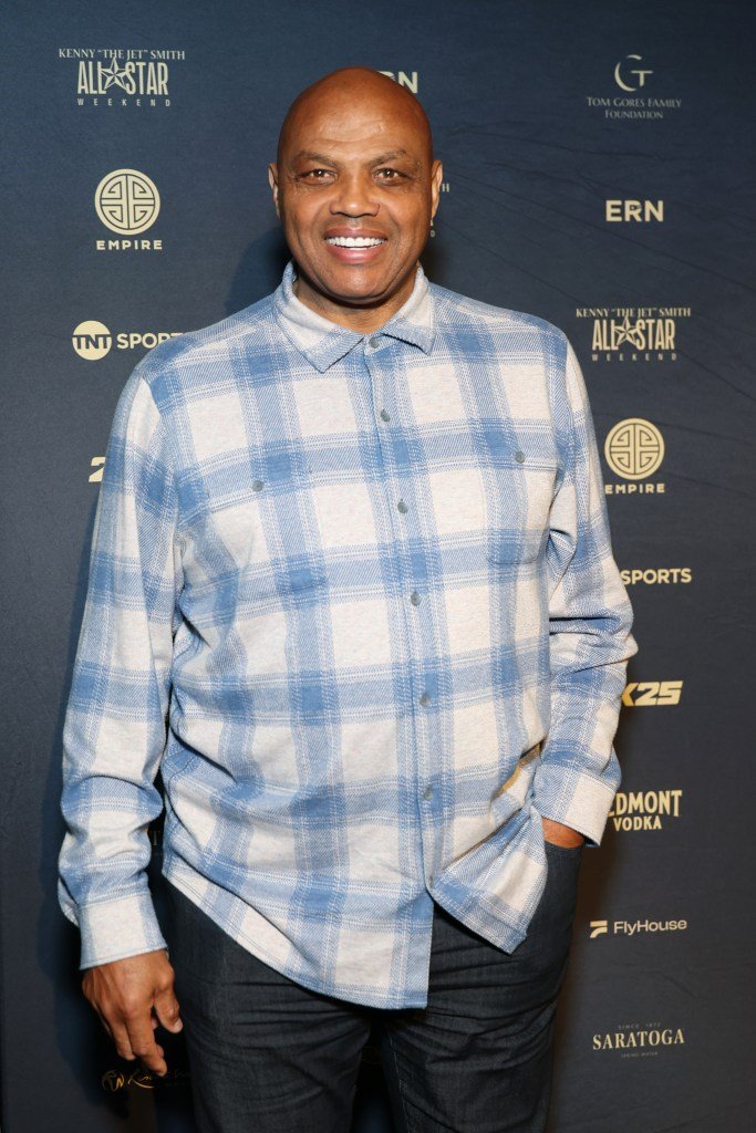 Charles Barkley attends Kenny âThe Jetâ Smith and EMPIRE All-Star Charity Poker Tournament and Bash sponsored by Saratoga® Spring Water on February 14, 2025 in San Francisco, California.
